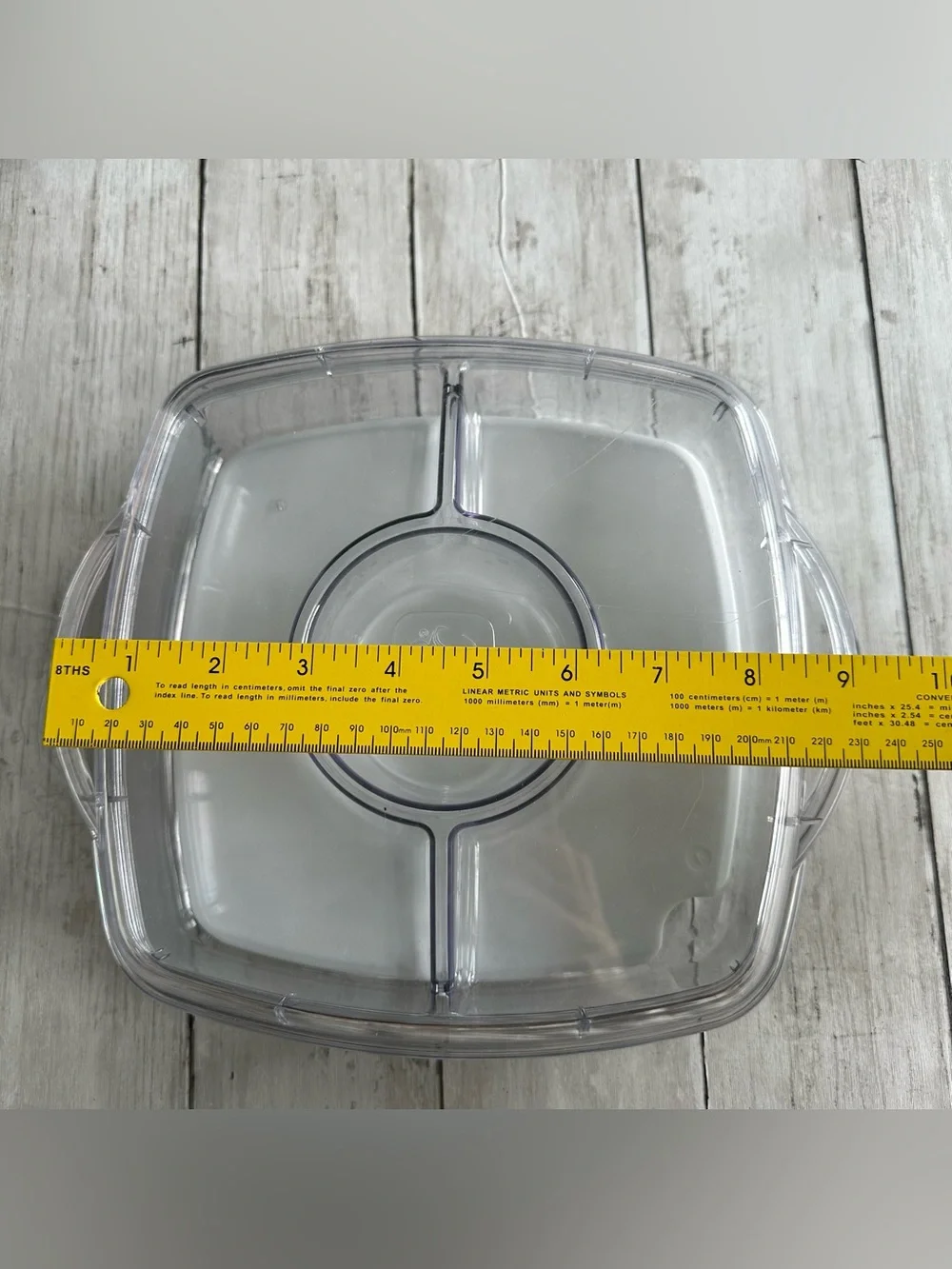 PREOWNED THE PAMPERED CHEF COOL AND SERVE SMALL WHITE TRAY WITH LID - Picture 3 of 3